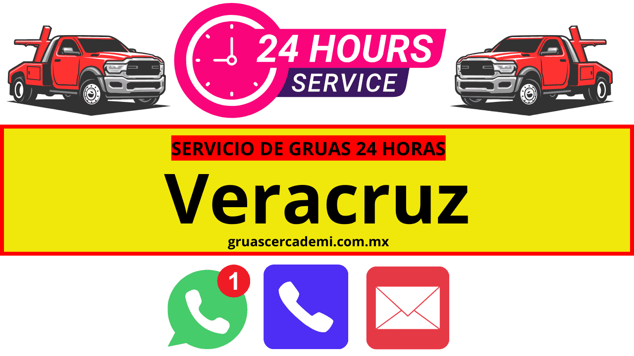 Servicio de Grúas 24/7 en Veracruz - ¡Llegamos en minutos! 5 Grúas cerca de mi en Veracruz